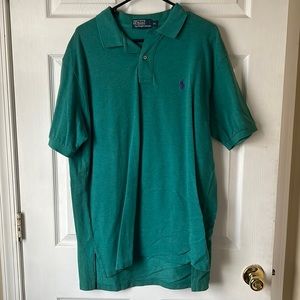 Polo by Ralph Lauren Men’s Turq XL Polo w/ purple horse • short sleeve